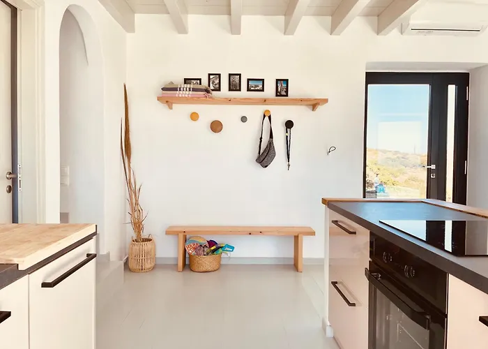 Villa Spiti Su In Paros - Naousa Piscina Privata