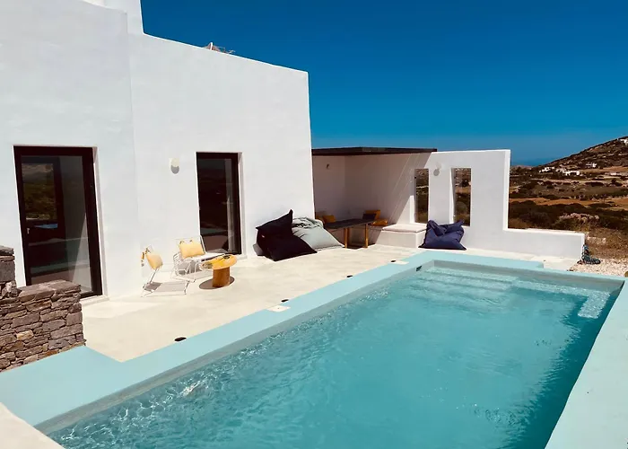 Villa Spiti Su In Paros - Naousa Piscina Privata *